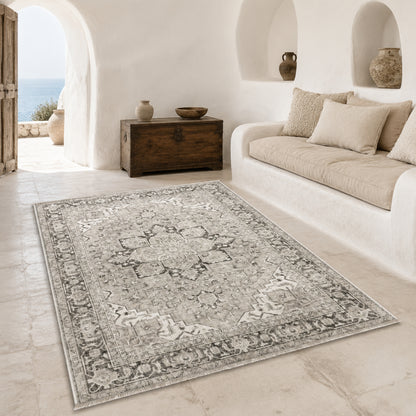 RWK3043403 washable chenille area rug, room scene