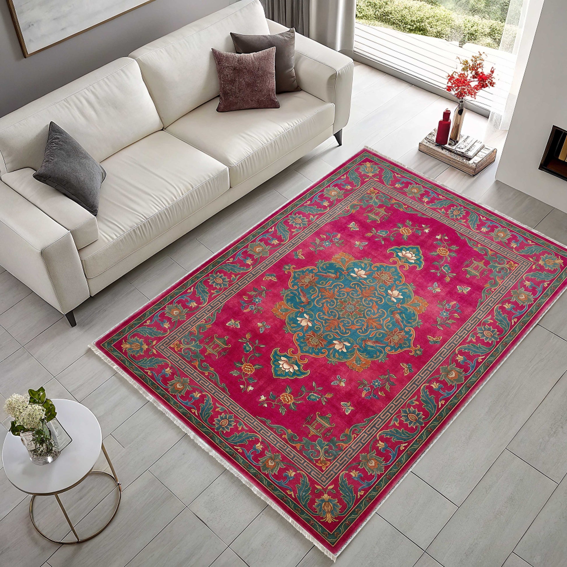 RWK3044103 washable chenille area rug