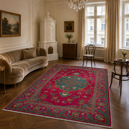RWK3044103 washable chenille area rug, room scene