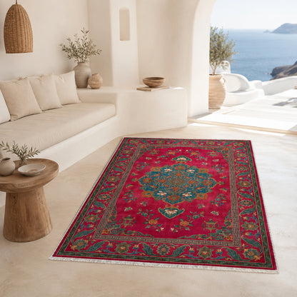 RWK3044103 washable chenille area rug, room scene