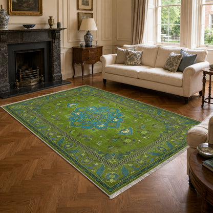 RWK3044203 washable chenille area rug, room scene
