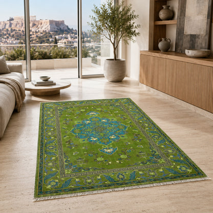 RWK3044203 washable chenille area rug, room scene