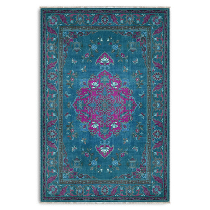 RWK3044303 washable chenille area rug viewed from above