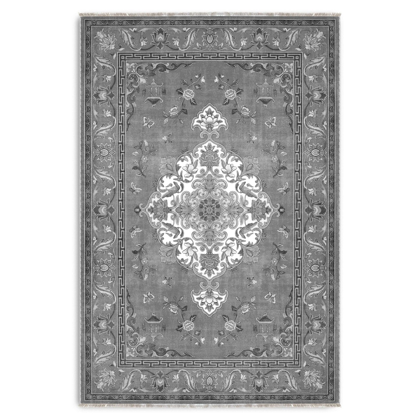 RWK3044403 washable chenille area rug viewed from above
