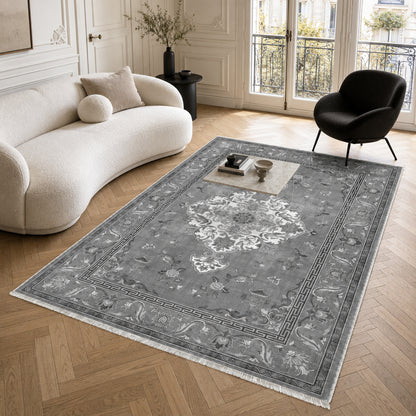 RWK3044403 washable chenille area rug, room scene