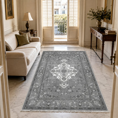 RWK3044403 washable chenille area rug, room scene