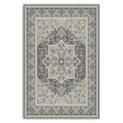 RWK3045 washable chenille area rug viewed from above