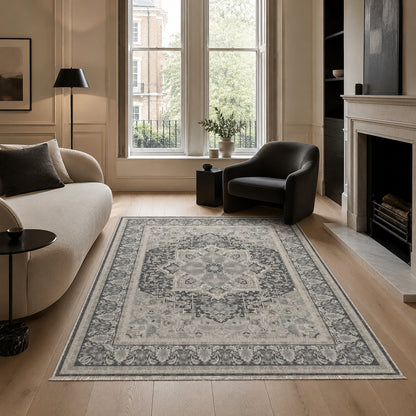 RWK3045 washable chenille area rug, room scene