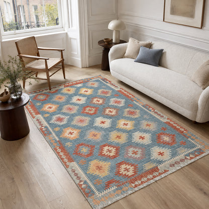 RWK3050 washable chenille area rug, room scene