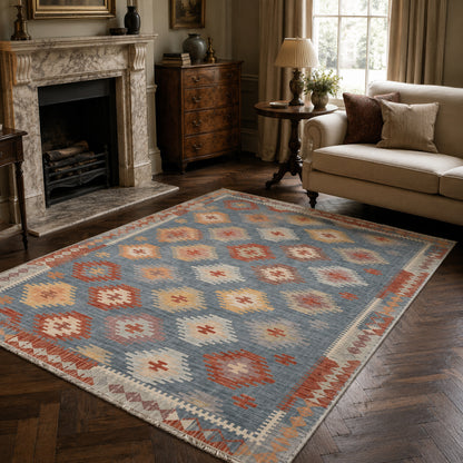 RWK3050 washable chenille area rug, room scene