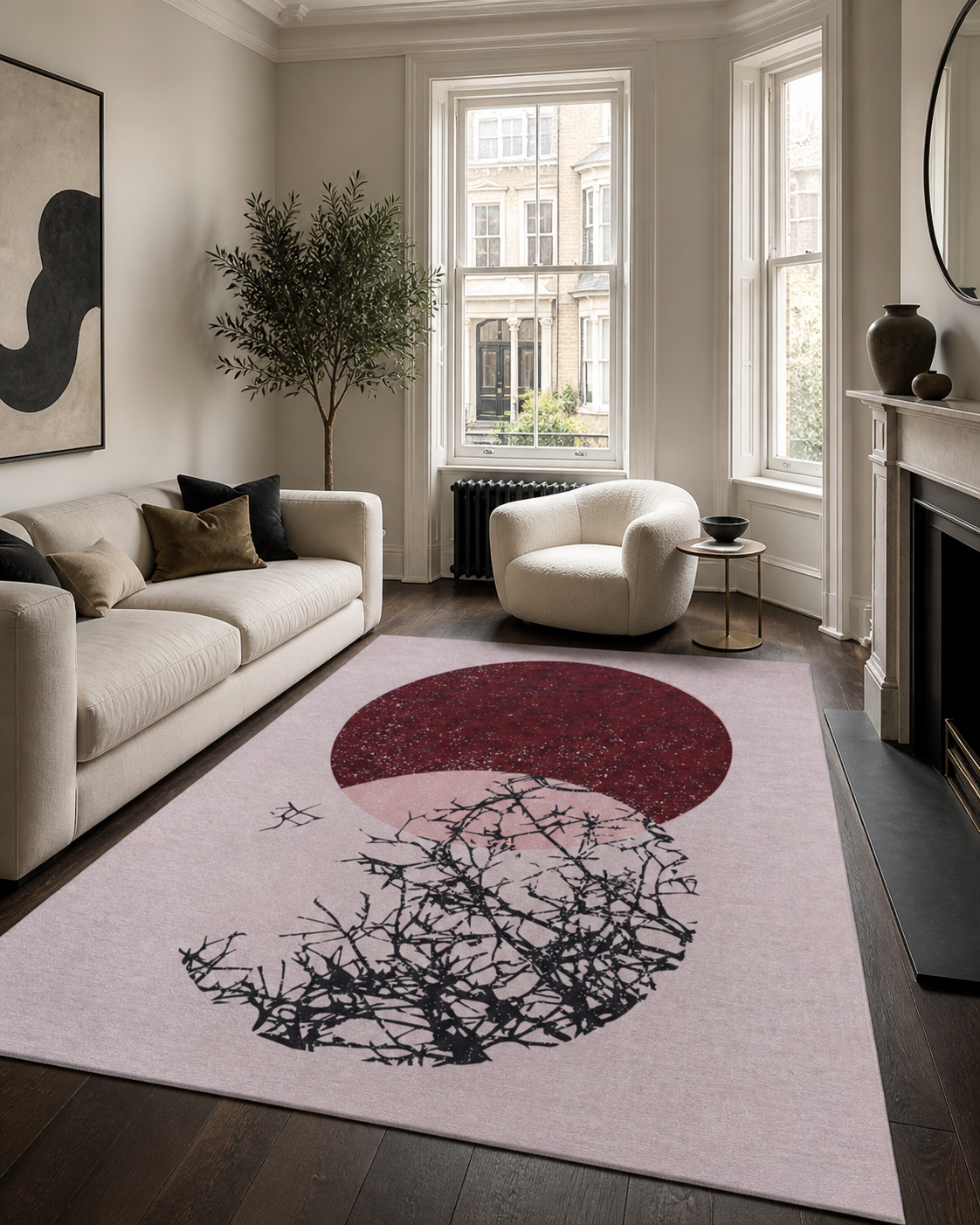 RWNL1003 washable chenille area rug