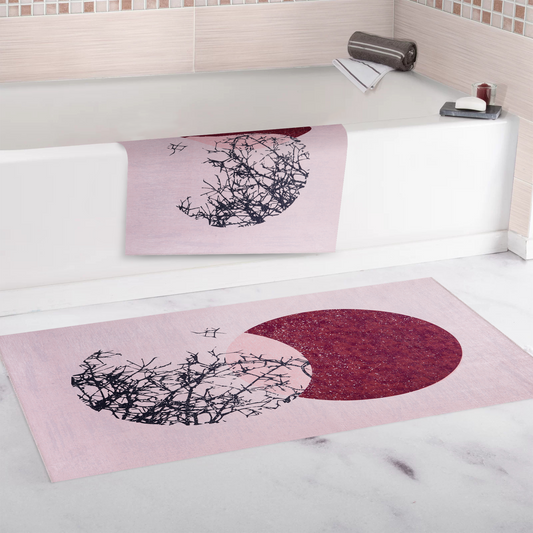 RWNL1003 washable chenille area rug, bathroom