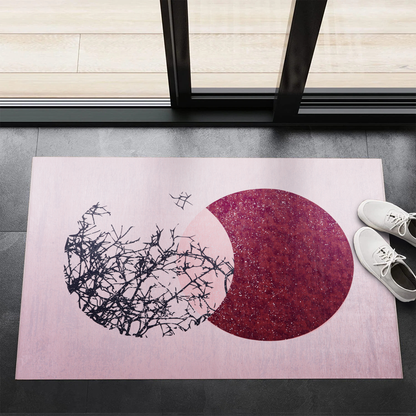 RWNL1003 washable chenille area rug, doormat