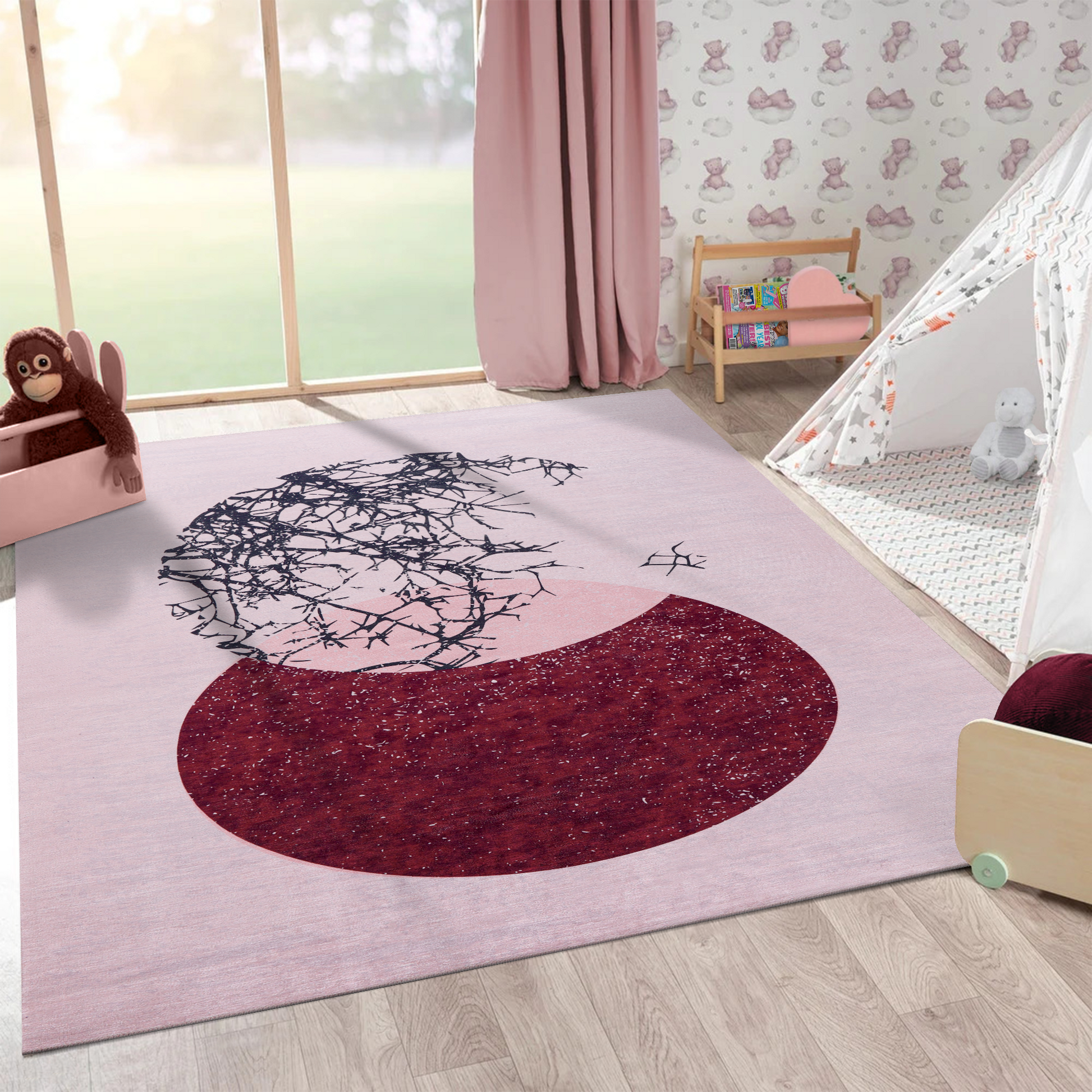 RWNL1003 washable chenille area rug, cover