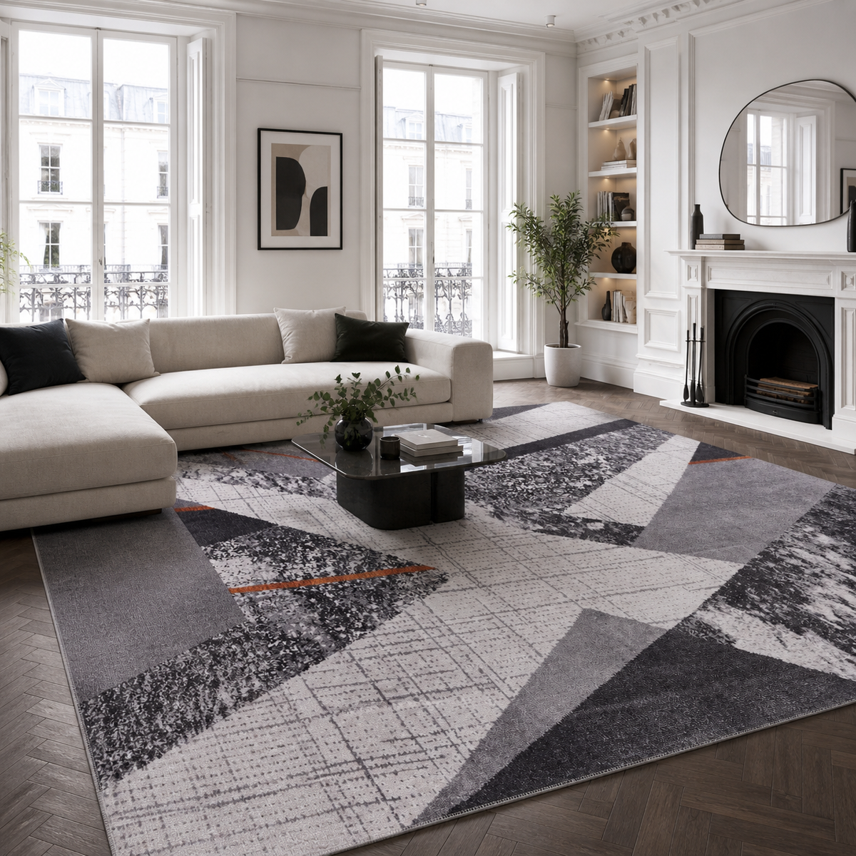 RWNL1005 washable chenille area rug