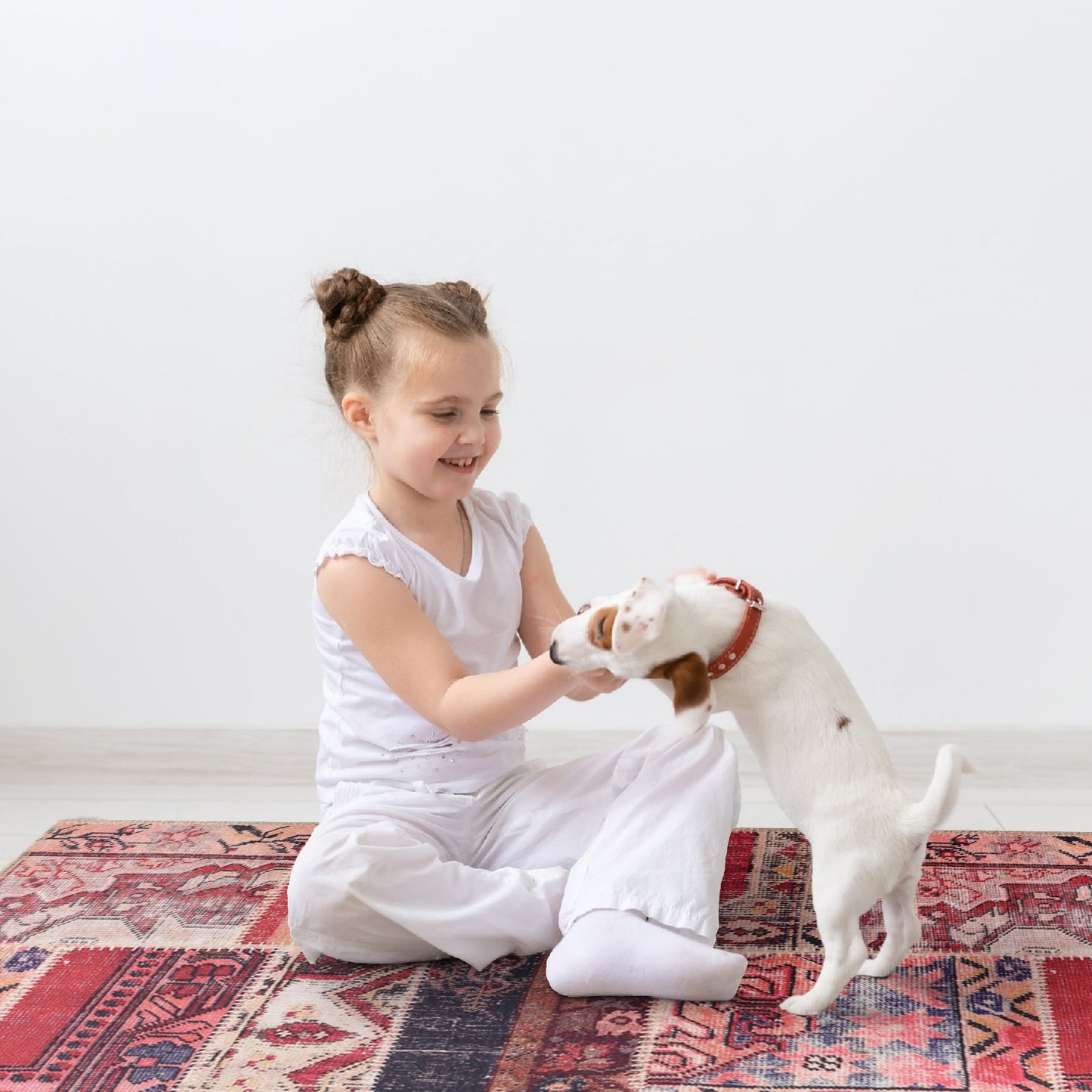 RWNL1006 washable chenille area rug, pet and kid friendly