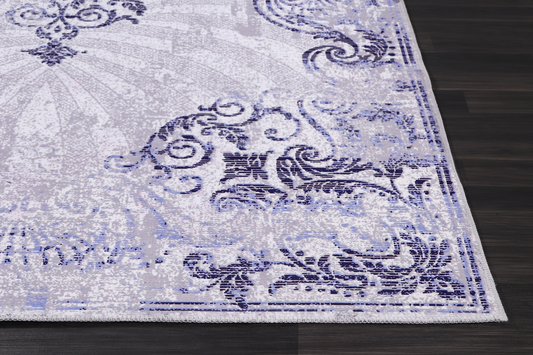 RWNL1009 washable chenille rug texture and pattern detail