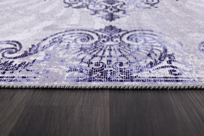 RWNL1009 washable chenille rug texture and pattern detail