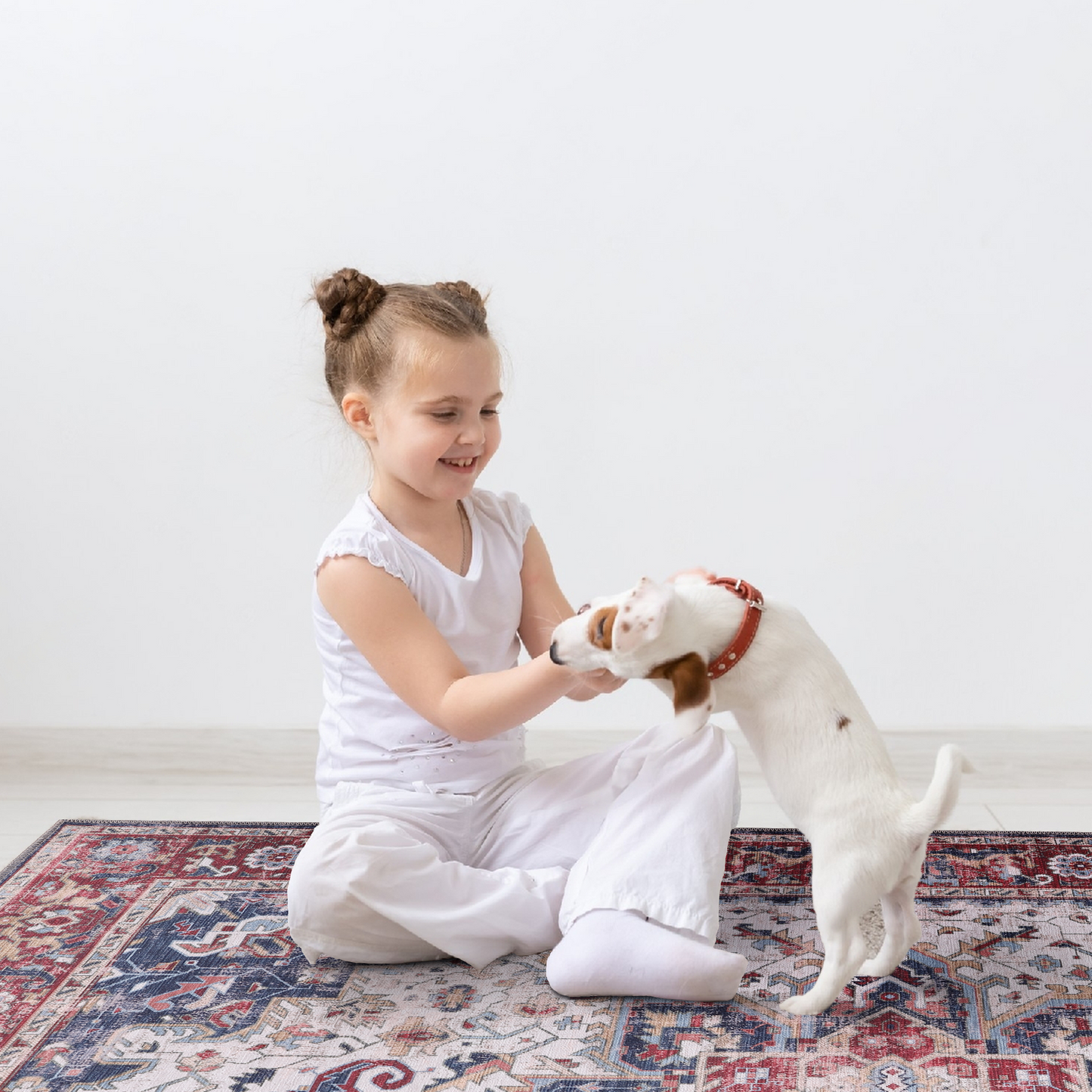 RWNL1011 washable chenille area rug, pet and kid friendly