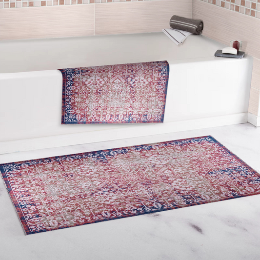 RWNL1012 washable chenille area rug, bathroom