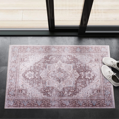 RWNL1013 washable chenille area rug, doormat