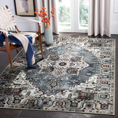 RWNL1014 washable chenille rug texture and pattern detail