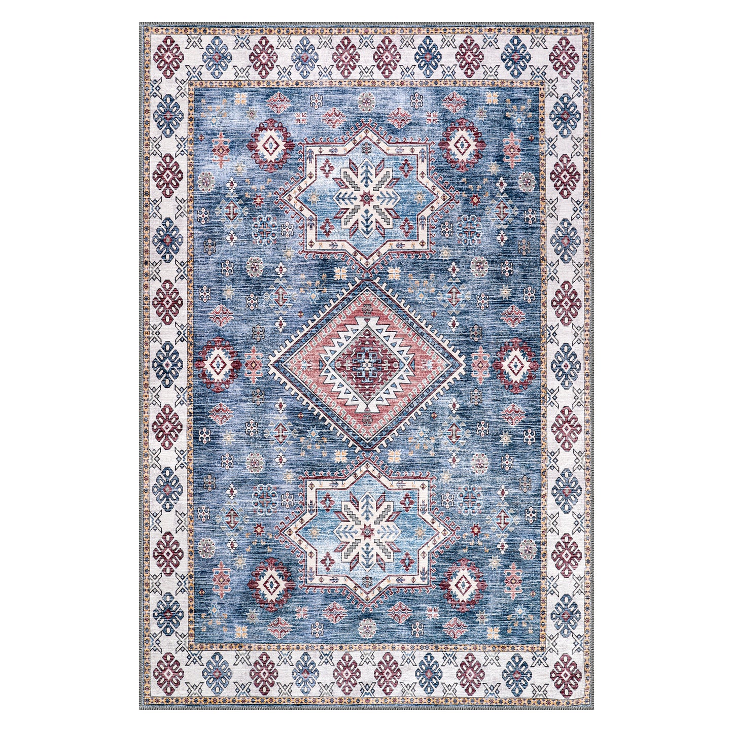 RWNL1016 washable chenille area rug viewed from above