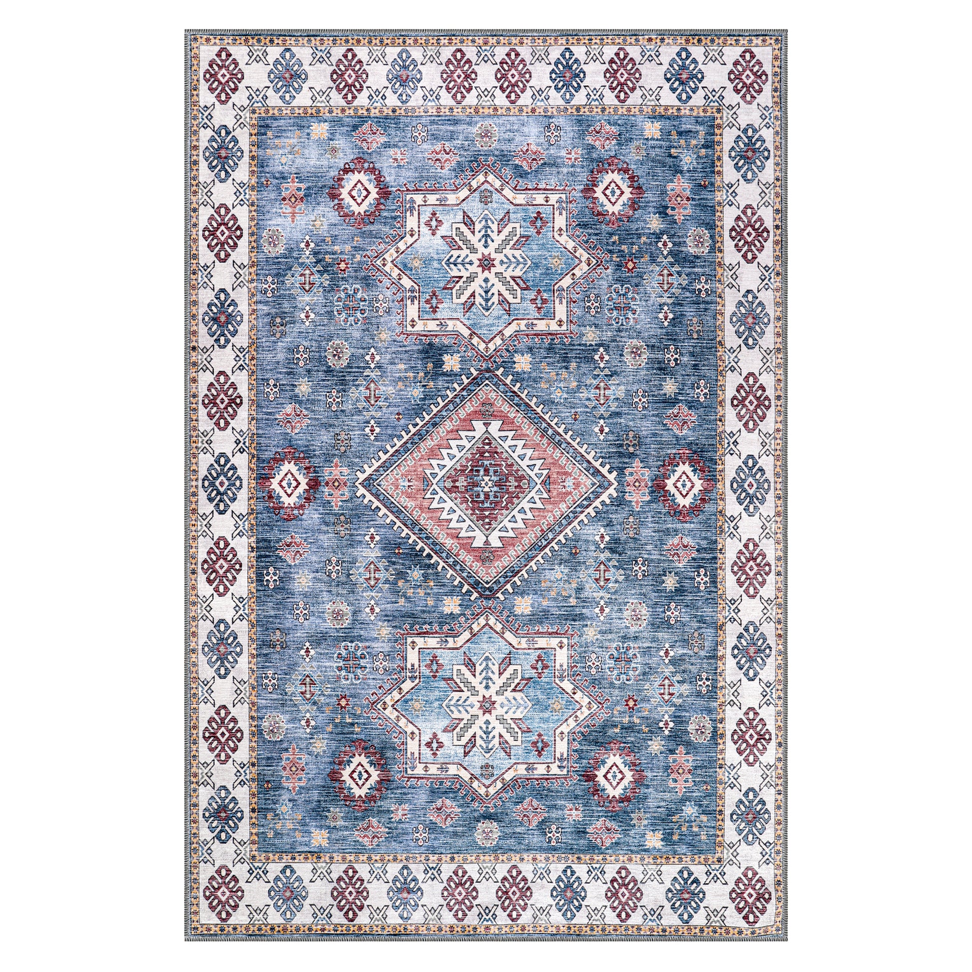 RWNL1016 washable chenille area rug viewed from above