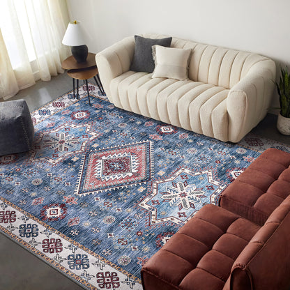 RWNL1016 washable chenille rug texture and pattern detail