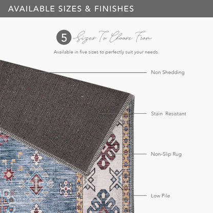 RWNL1016 washable chenille rug texture and pattern detail