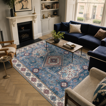 RWNL1016 washable chenille rug texture and pattern detail