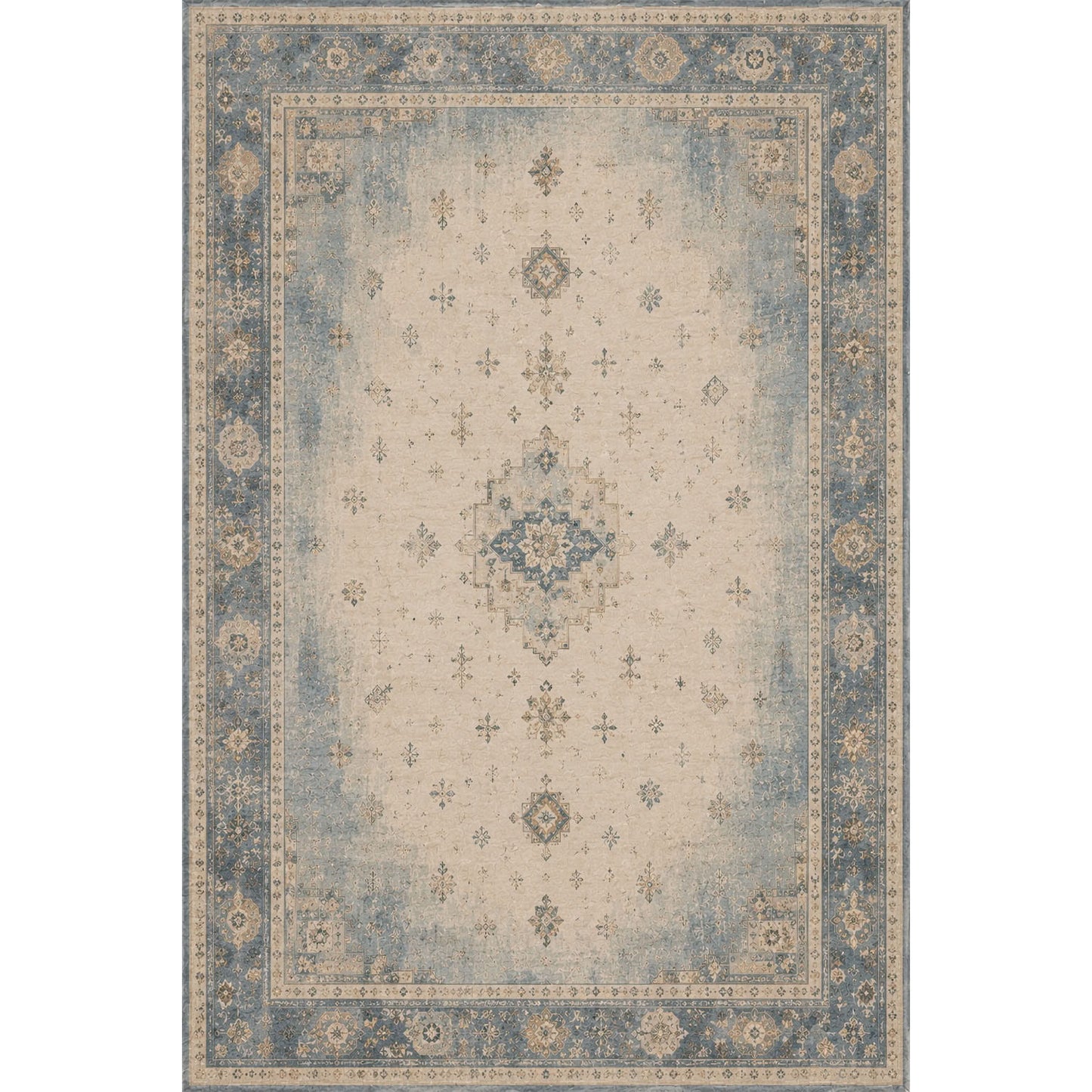 RWPR0003 washable chenille rug texture and pattern detail