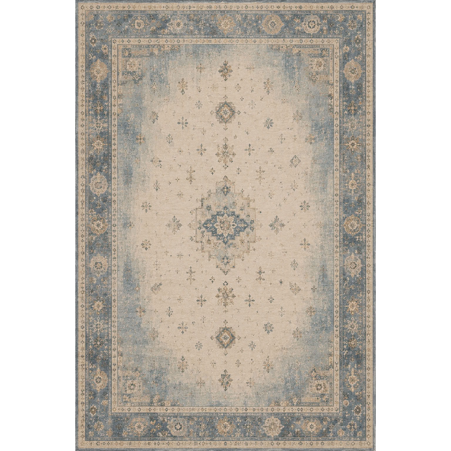 RWPR0003 washable chenille rug texture and pattern detail