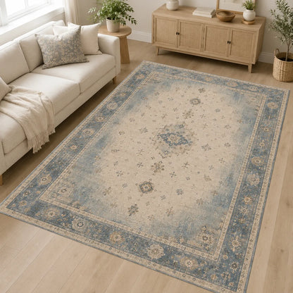RWPR0003 washable chenille rug texture and pattern detail