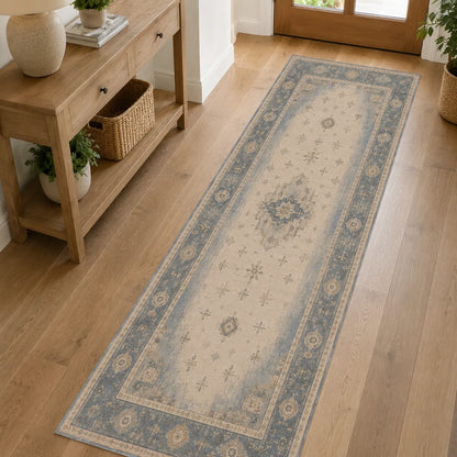 RWPR0003 washable chenille rug texture and pattern detail