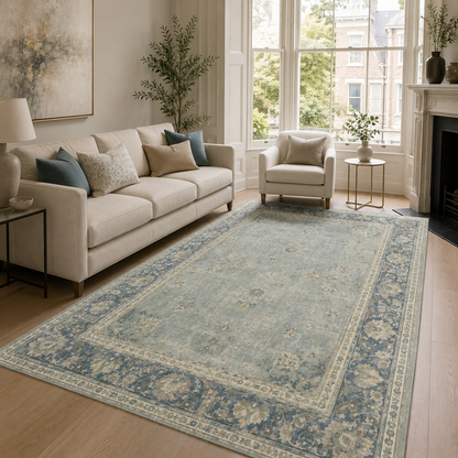 RWPR0004 washable chenille area rug