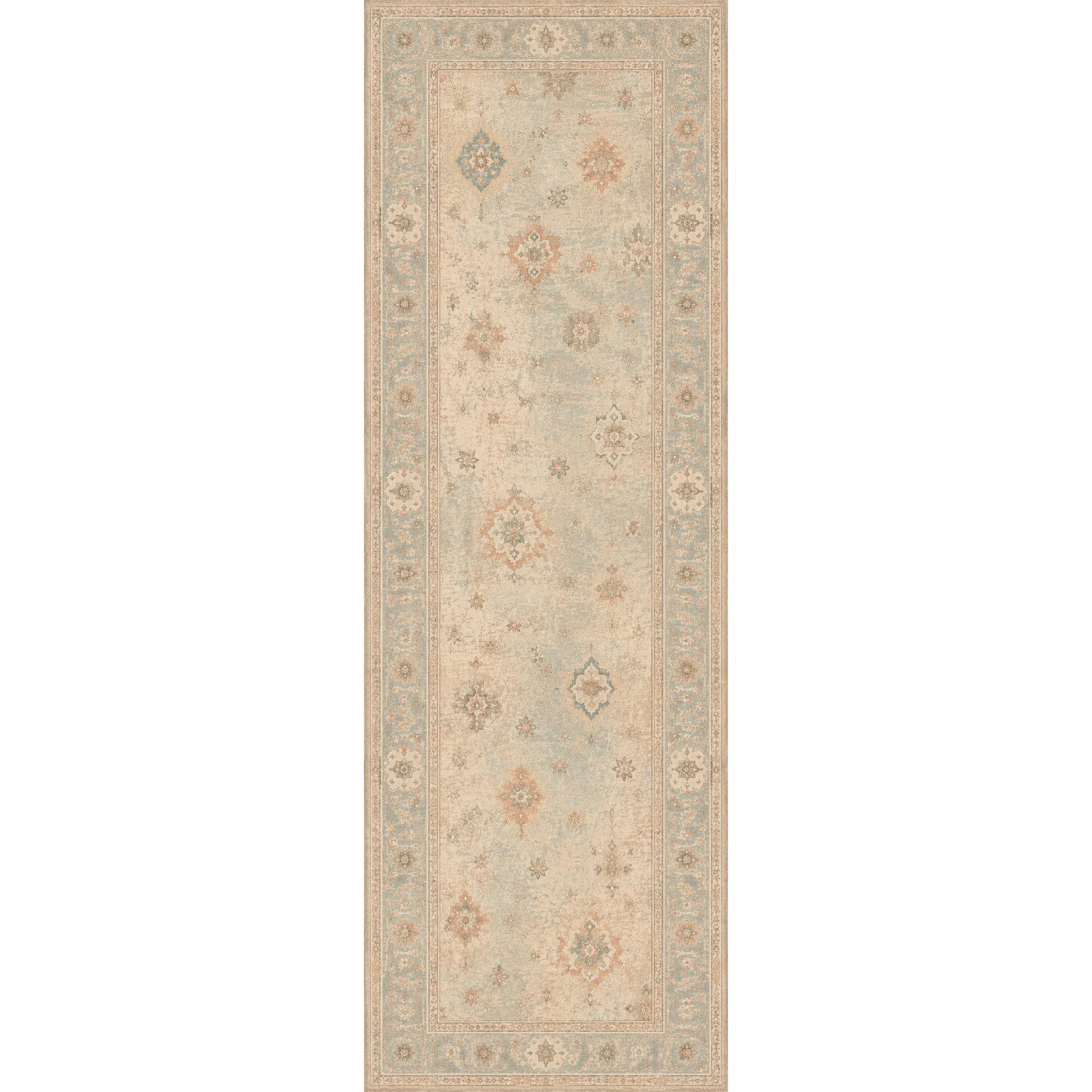 RWPR0005 washable chenille area rug viewed from above