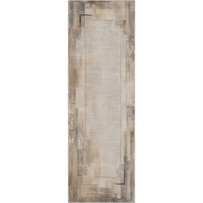 RWPR0006 washable chenille area rug viewed from above