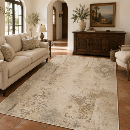 RWPR0007 washable chenille area rug