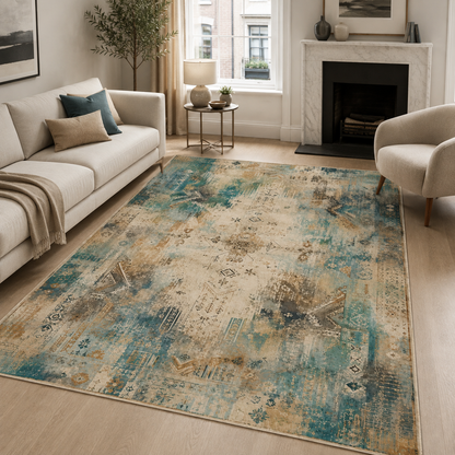 RWPR0008 washable chenille area rug