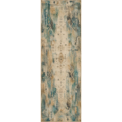 RWPR0008 washable chenille area rug viewed from above