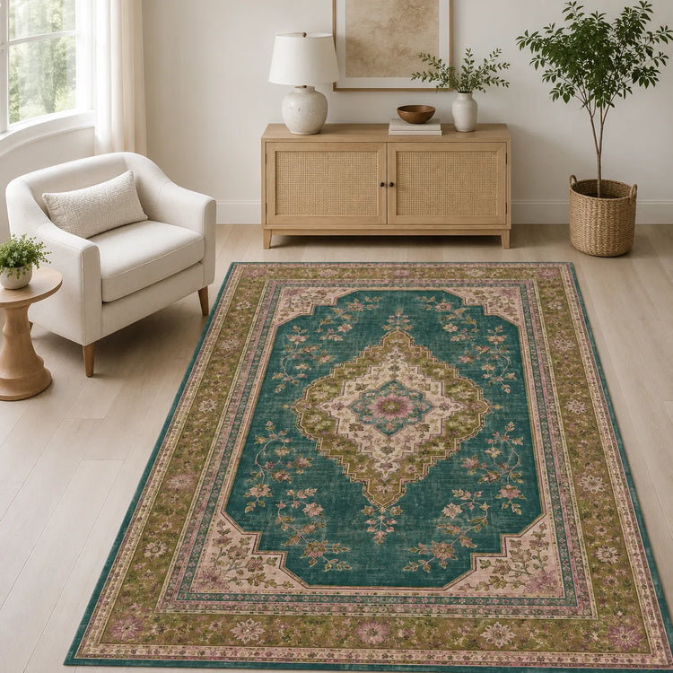 RWPR0009 washable chenille area rug