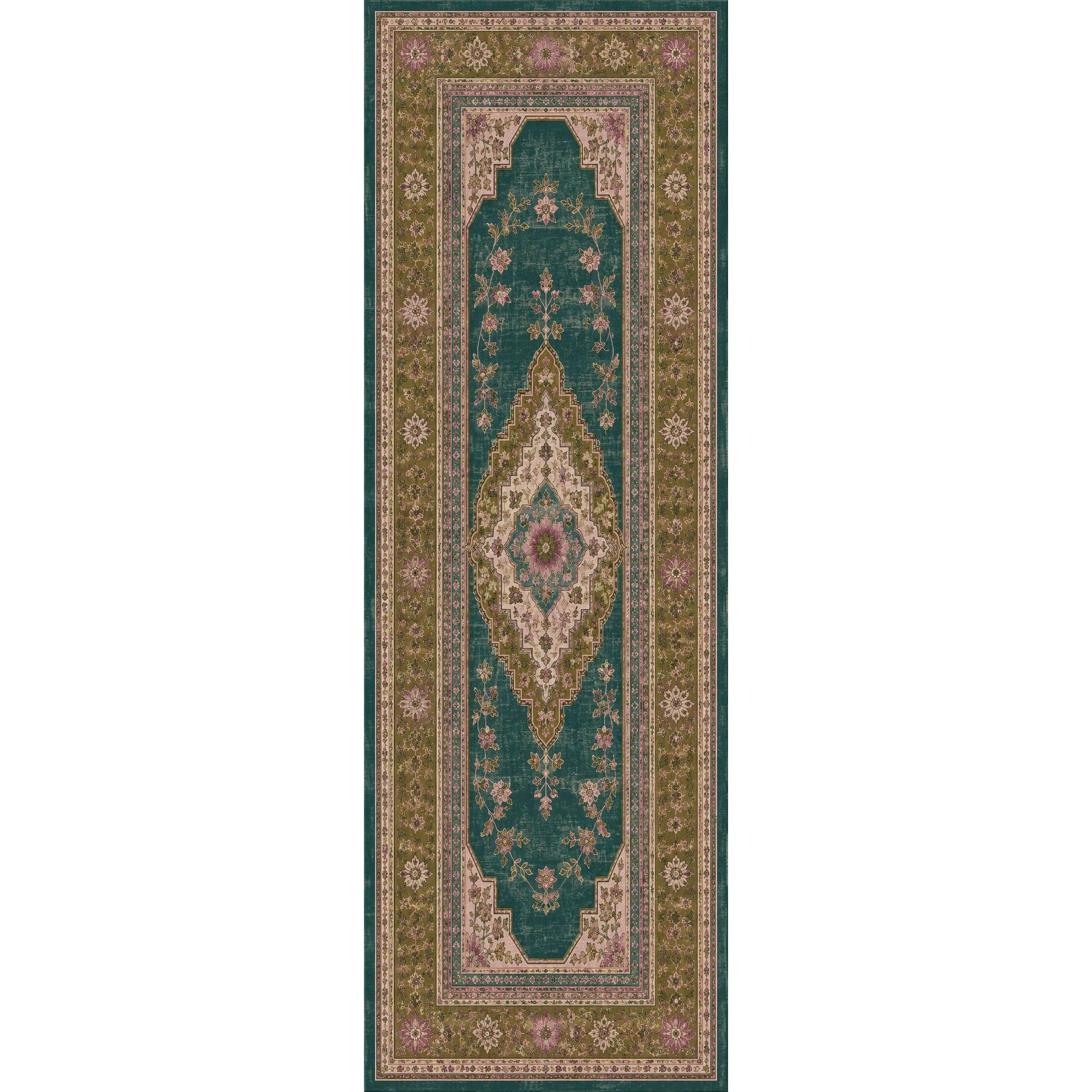 RWPR0009 washable chenille area rug viewed from above