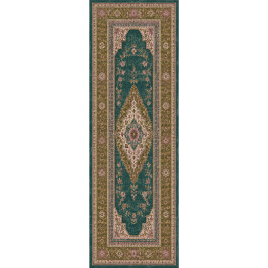 RWPR0009 washable chenille area rug viewed from above
