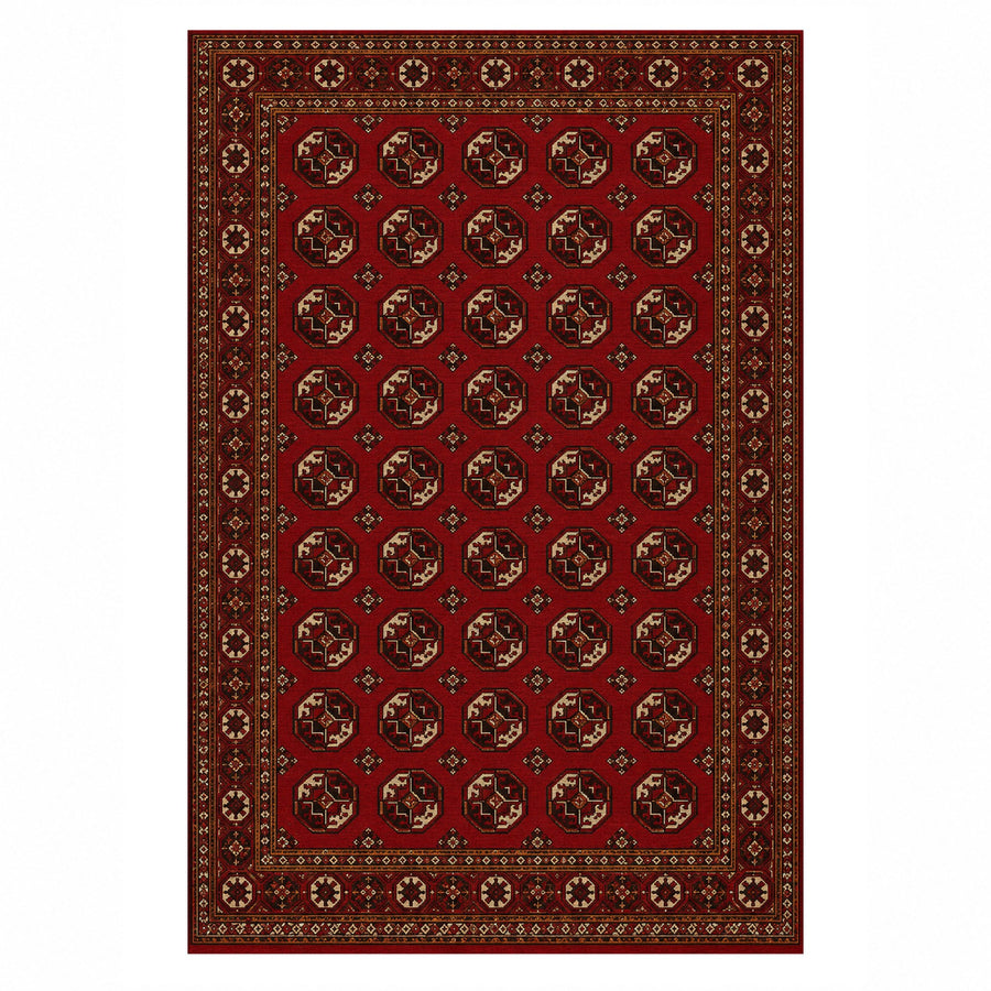 Afghan Red Gul Washable Rug — Classic & Jewel Colours