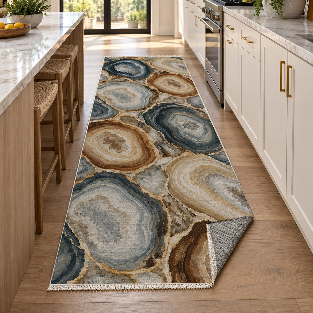 Agate Windows Abstract Washable Rug — new york kitchen runner