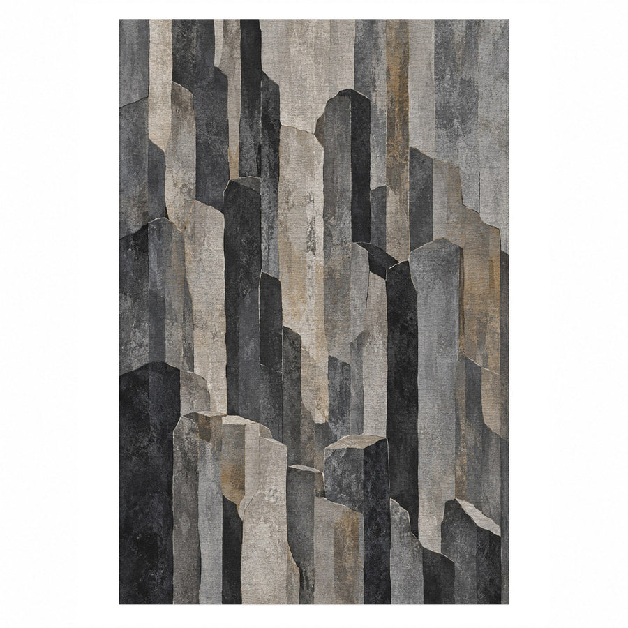 Basalt Columns Washable Rug