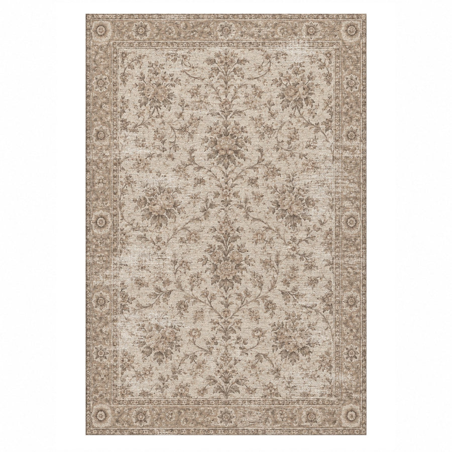 Faded Bouquet Washable Rug