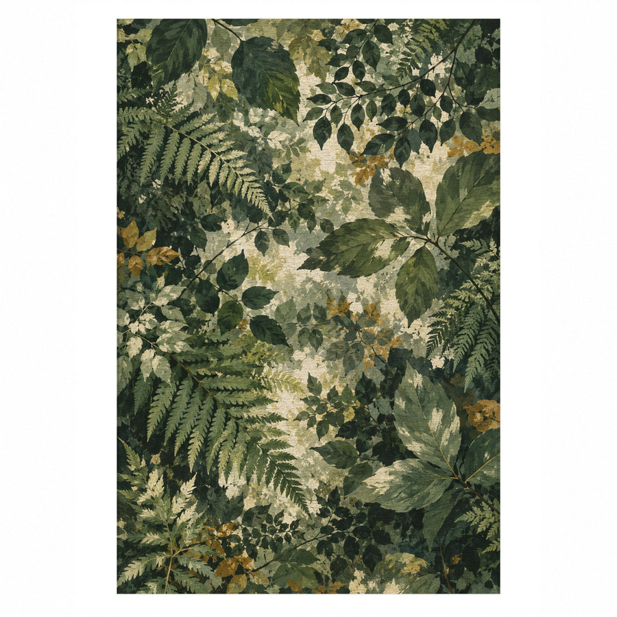 Forest Canopy Abstract Washable Rug