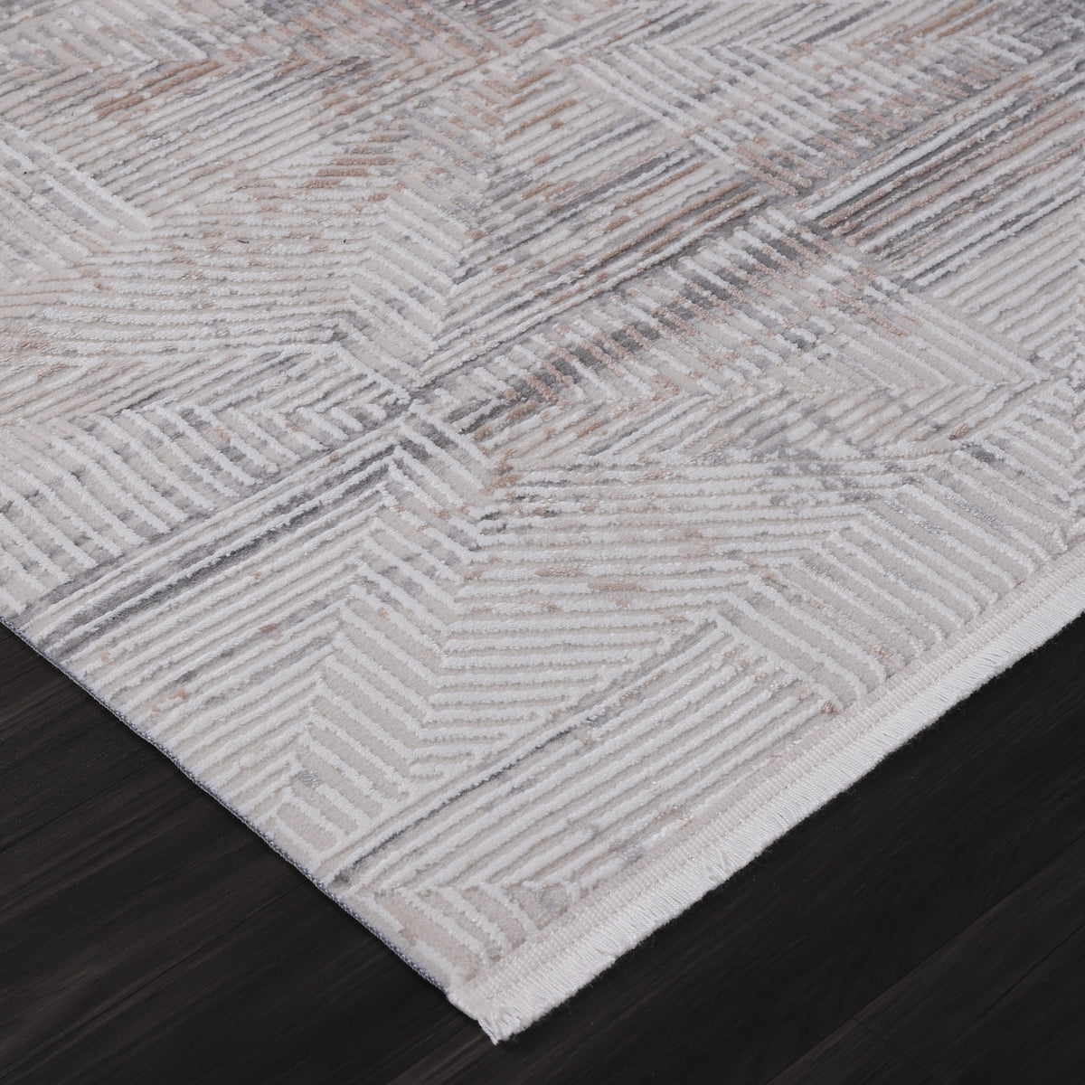 Germanica Vavien 1378 — vavien 1378 cream grey modern abstract corner close up rug 26